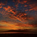 West side sunset paints the sky